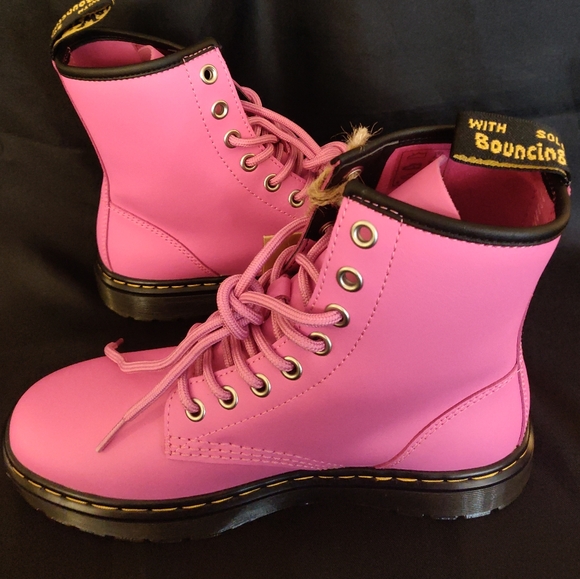 Dr. Martens Zavala Combat Pink Boots. Unisex. Size 5 M/ 6 L - Picture 6 of 12